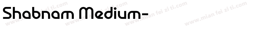 Shabnam Medium字体转换